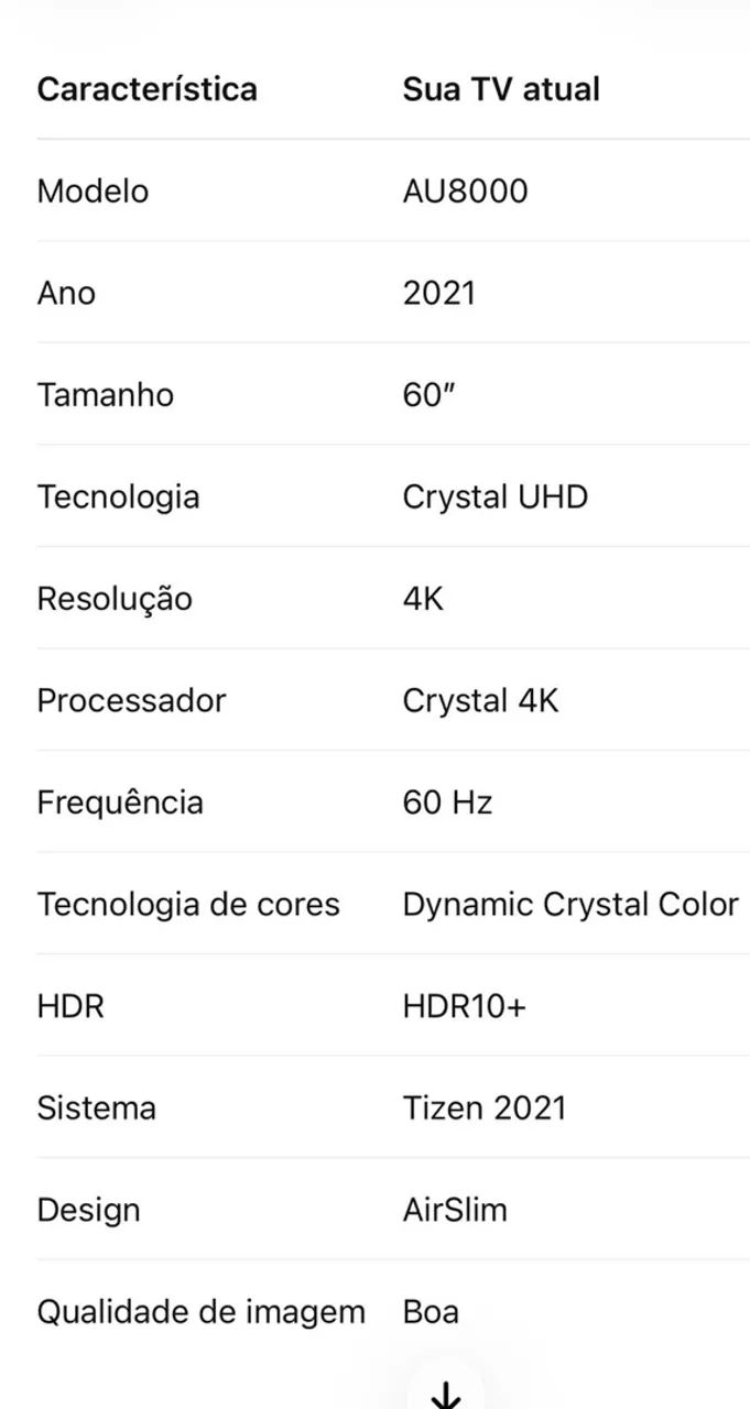 TV Samsung 60 polegadas AU8000 - Foto 3