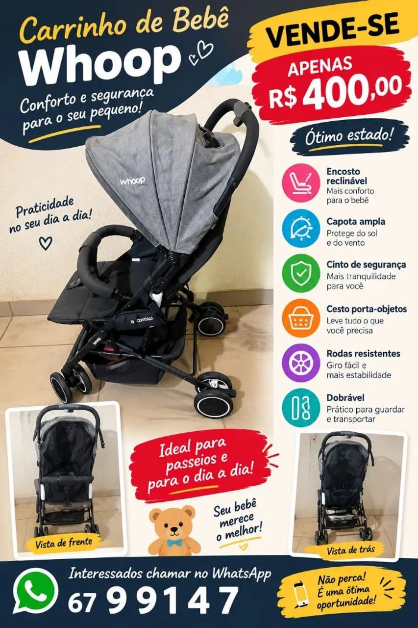 Carrinho de bebê  - Foto 2