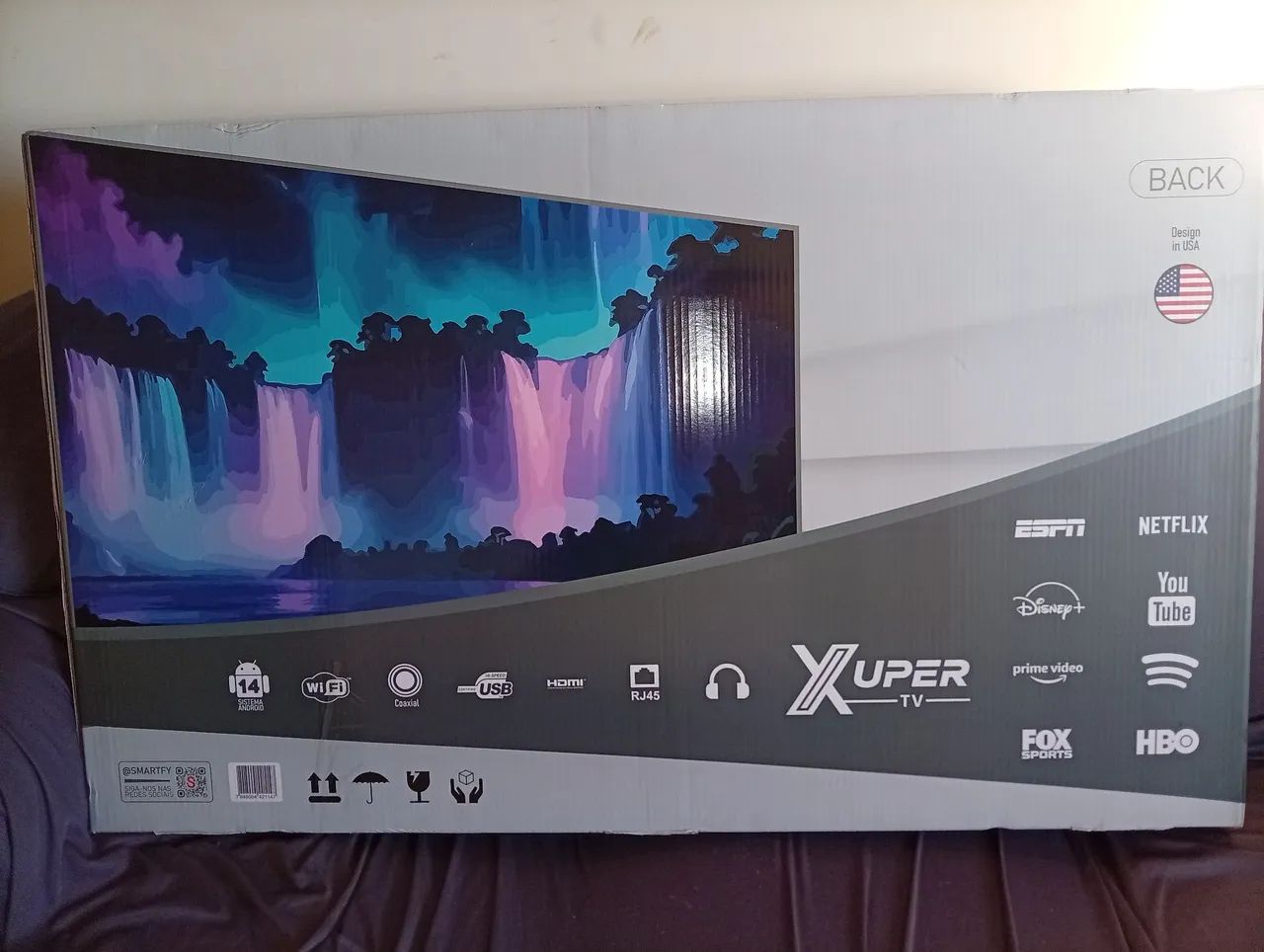 Tv NOVA 43 POLEGADAS SISTEMA ANDROID/ WI-FI/ COAXIAL/ USB/ HDMI/ RJ45/ SUPER TV ...CANAIS  - Foto 4