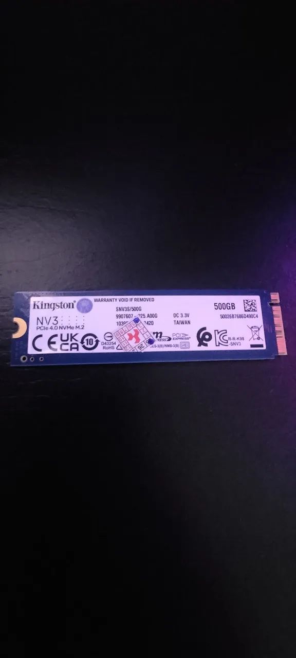 NVME SSD 500GB KINGSTON