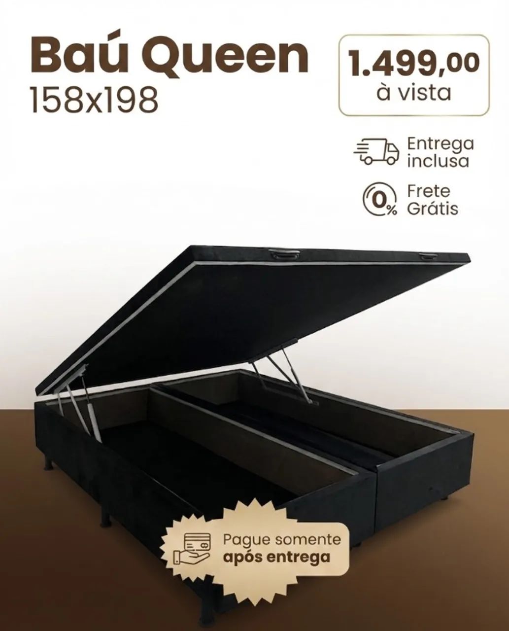 Baú Queen Leia Descrição 