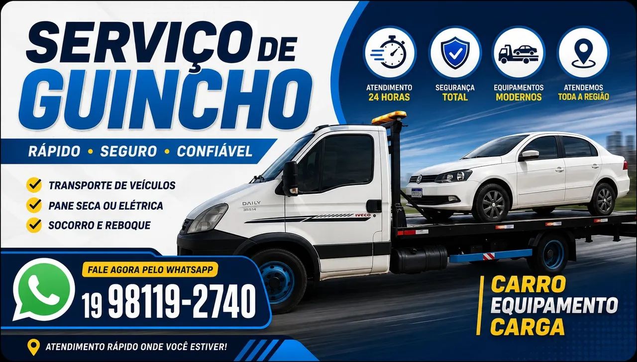 Serviço de caminhão guincho