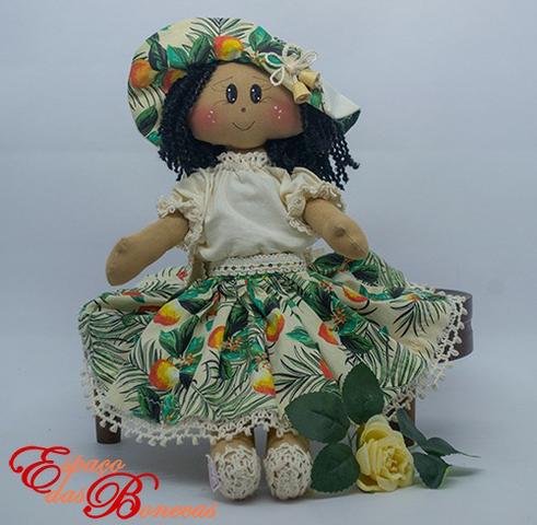 Jeanete - boneca de pano artesanal - Foto 2