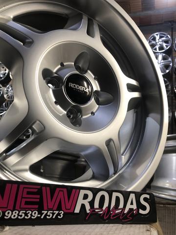 Roda Rodera Aro 17 Tala 8 Furação 4x100 - Foto 5