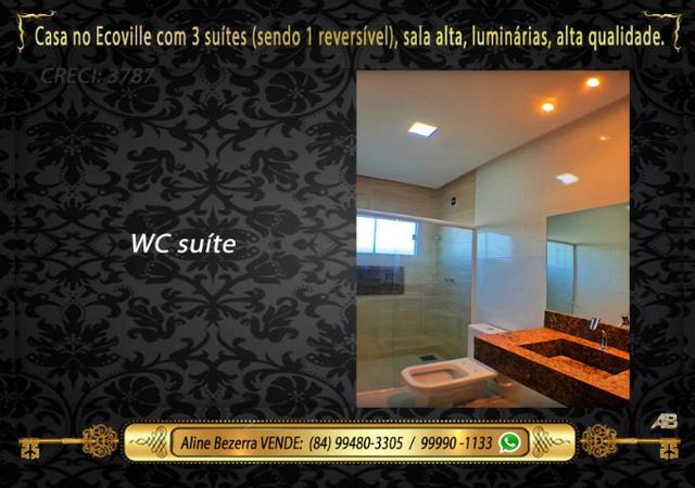 Financia, casa com 3 suítes no Ecoville, sombra, alta qualidade, venha conhecer - Foto 11