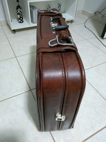 Mala Antiga de Couro Legítimo - Foto 2