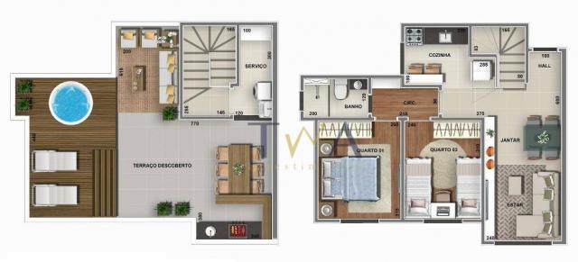 Gutirrez - cobertura com 2 dormitórios à venda, 97 m² por r$ 299.800 - gutierrez - belo ho - Foto 2