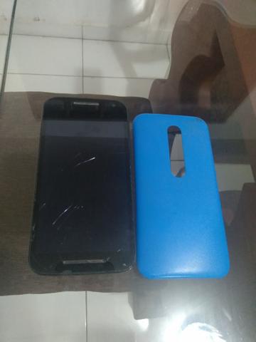 Celular moto g 4 , tela trincada, Leia a Descrição