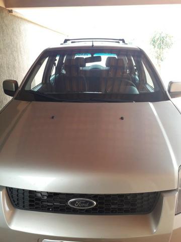 EcoSport XLT 1.6, 2008, flex, prata, som, ar, trava e vidro elétrico - revisado - Foto 2
