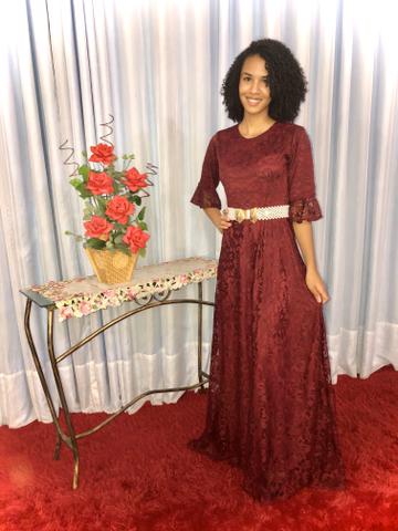 Vestido Renda Longo - Foto 5