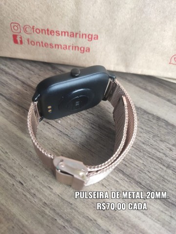 Pulseira Metal para Amazfit de 20mm - Foto 5