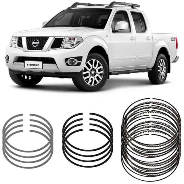 Jogo Anel Segmento STD Nissan Frontier 2.5 2007 a 2016 Metal Leve