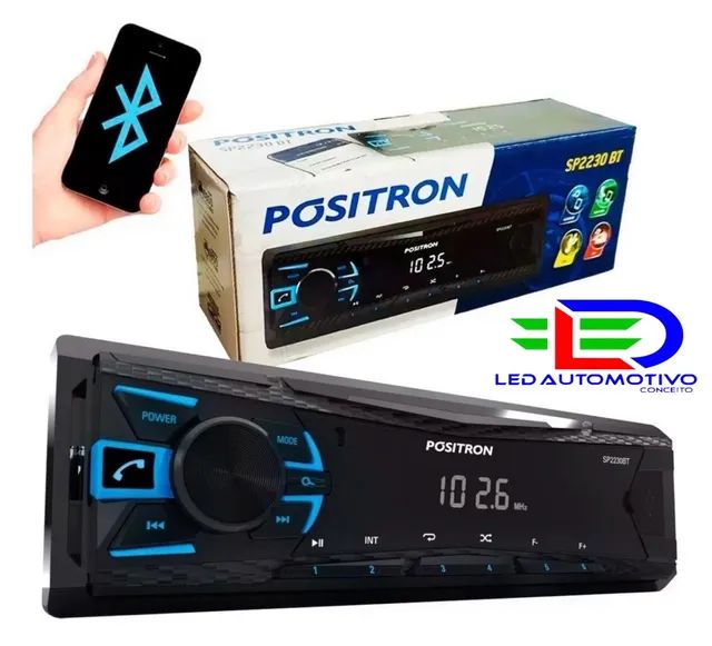 Auto Rádio Pósitron com Bluetooth 
