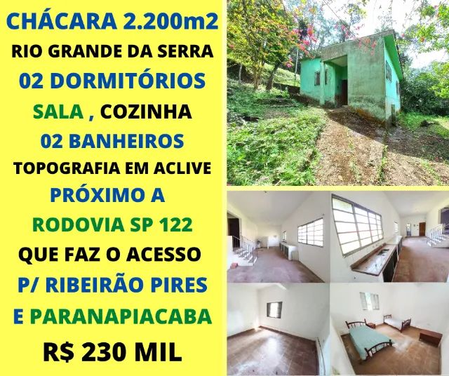 Chácaras à venda na Estrada do Soma em Ribeirão Pires