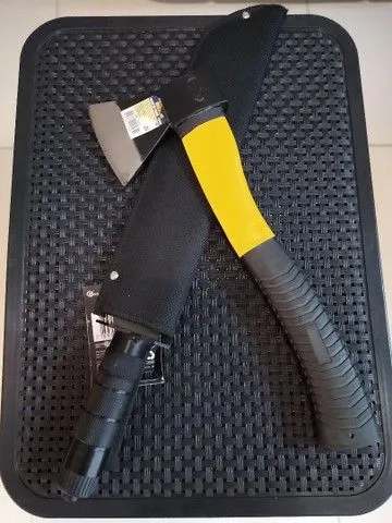 Facão Tático + Machado esportivo e Lanterna Novos