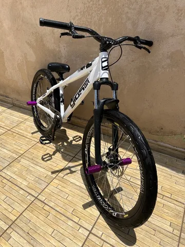 BICICLETA ARO 26 GIOS 4TRIX - AZUL BEBÊ E AZUL C/ AMORTECEDOR - Portal  Wheeling