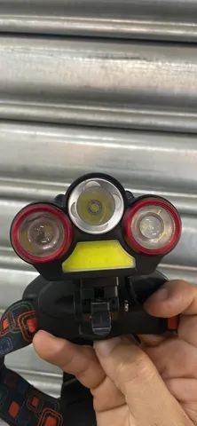 Lanterna de Cabeça Recarregável com 4 Leds