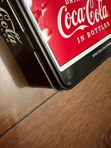 Lata de metal Coca Cola coleção usada rara  - Foto 3