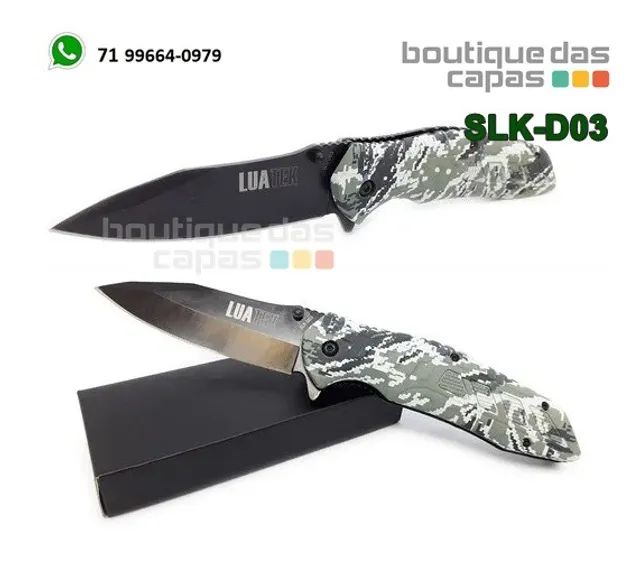 Faca cozinha canivete com pederneira luatek SLK-D03 SLK-D02 - Foto 3