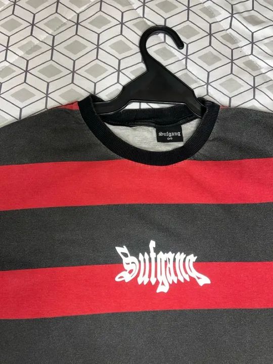camiseta sufgang refletiva vermelho e preto - Foto 3