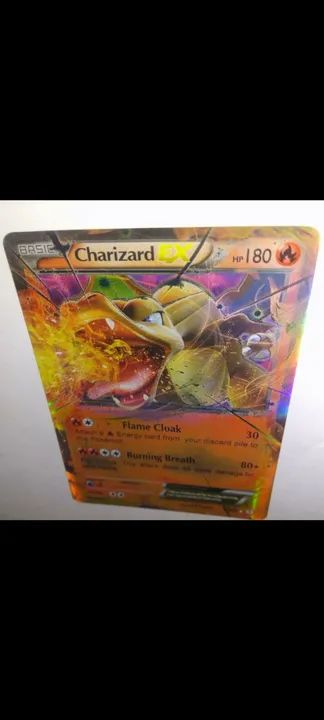 Carta pokémon CHARIZARD 2 EX e uma VMAX cromada eleografica 