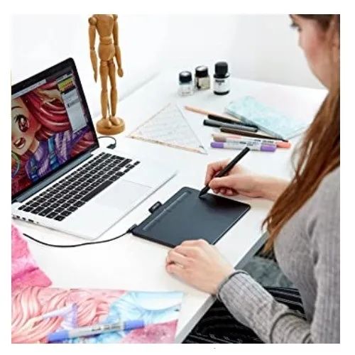 Mesa Digitalizadora Wacom CTL4100 Wifi Intuos Creative Preto - Foto 2