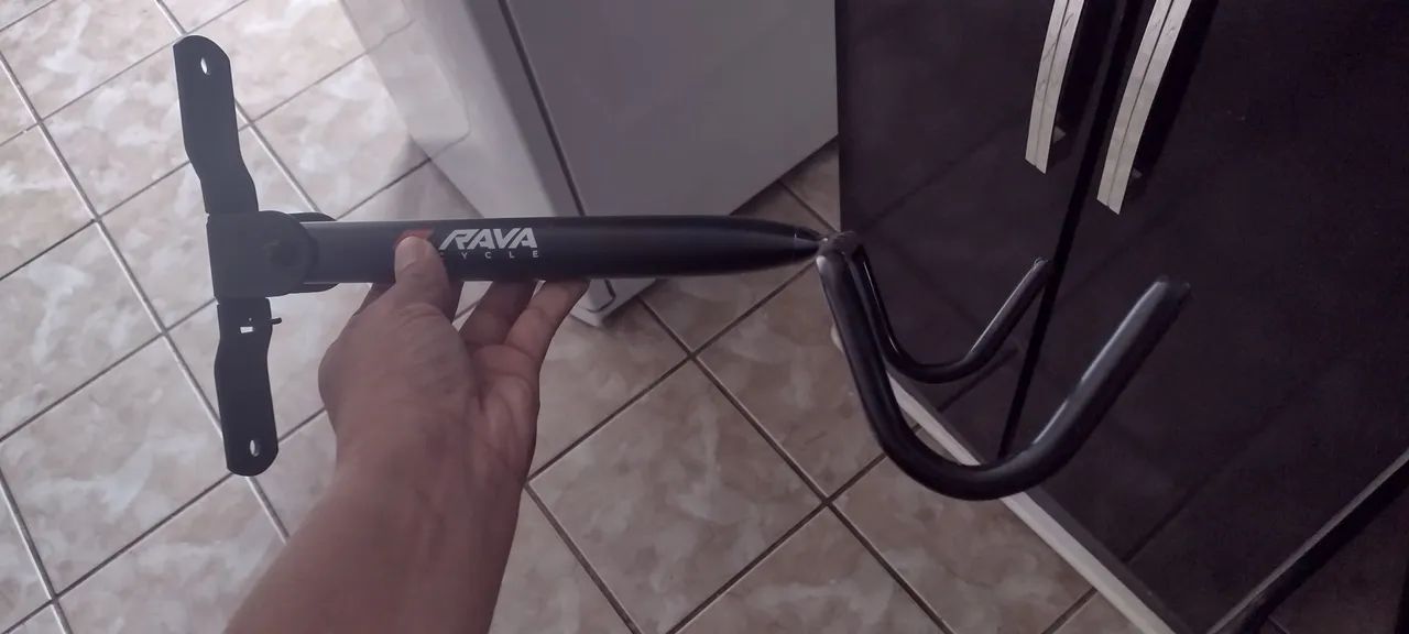 Suporte P/ Bike De Parede Emborrachado Até 25kg Dobrável Tsw