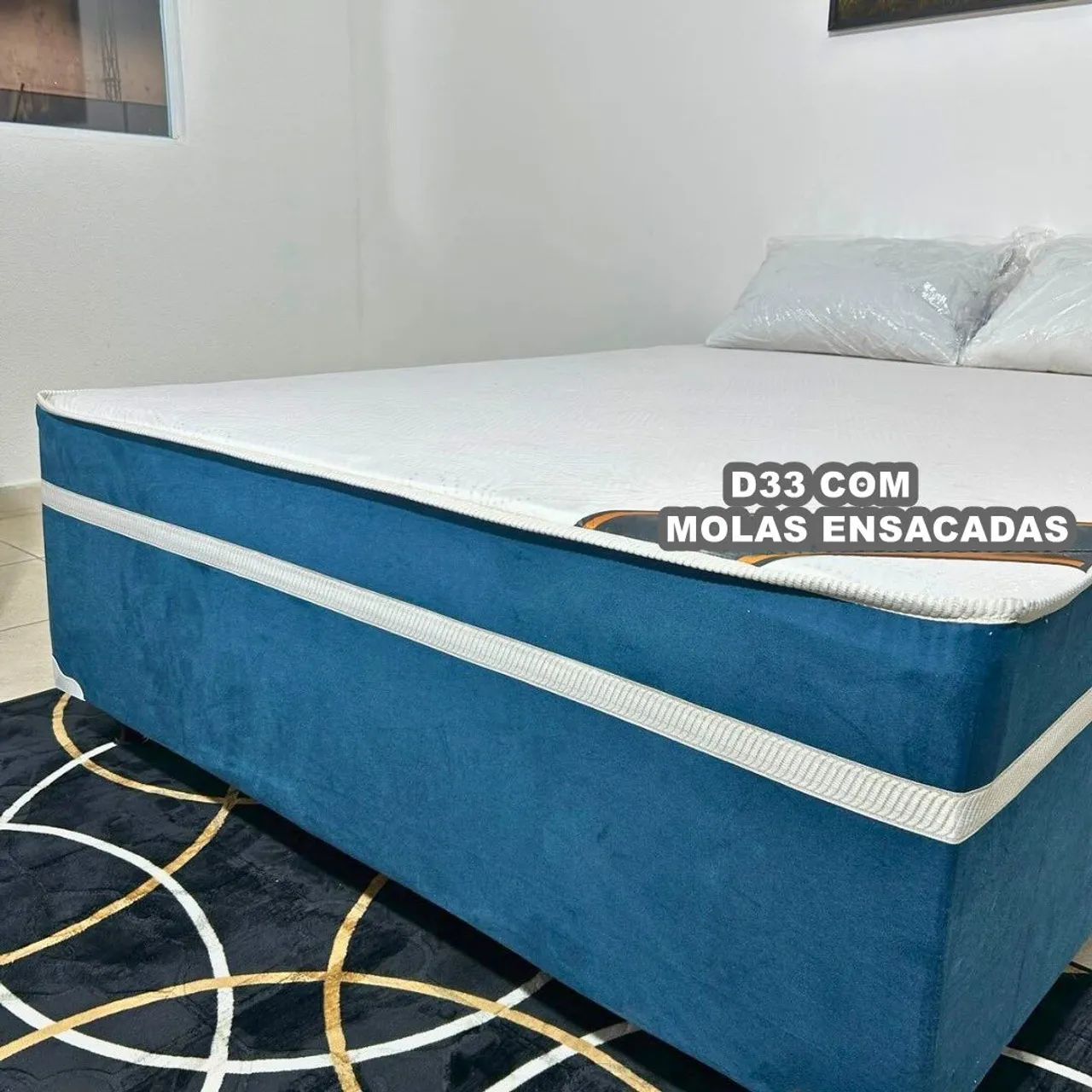 Cama box casal molas ensacadas