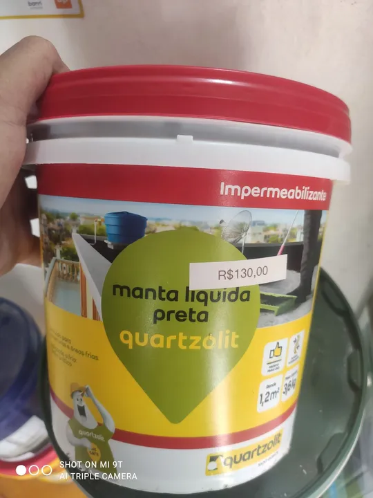 Manta líquida galão preta - 129,90