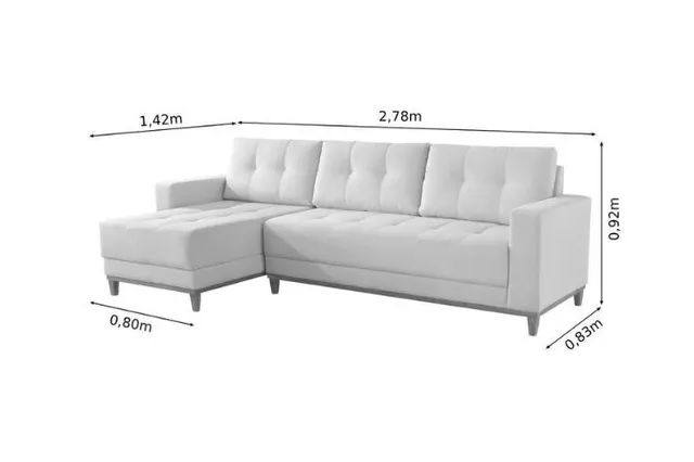 sala escritorio sofa diva de 4 lugares - Foto 3
