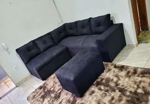 Sofá de canto com puf - 1050 - Foto 3