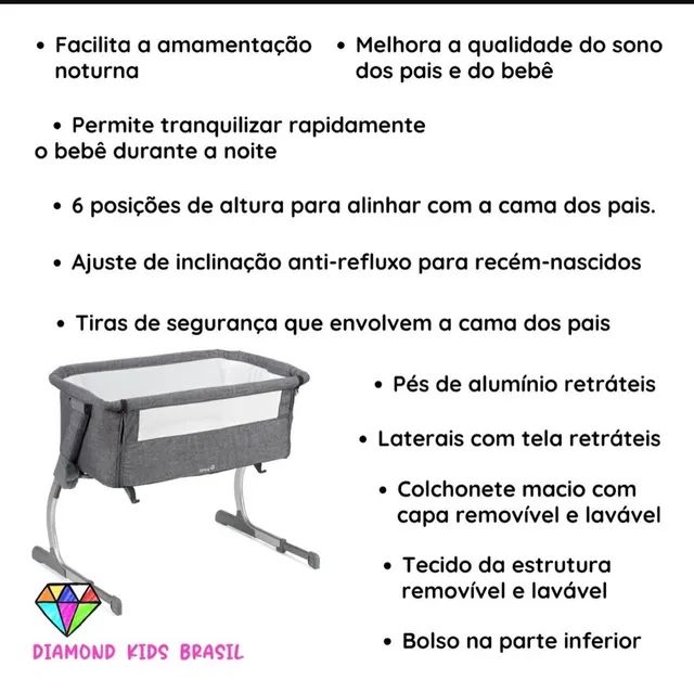 Berço Acoplado Side By Side Safety 1st (até 9kgs) Artigos infantis
