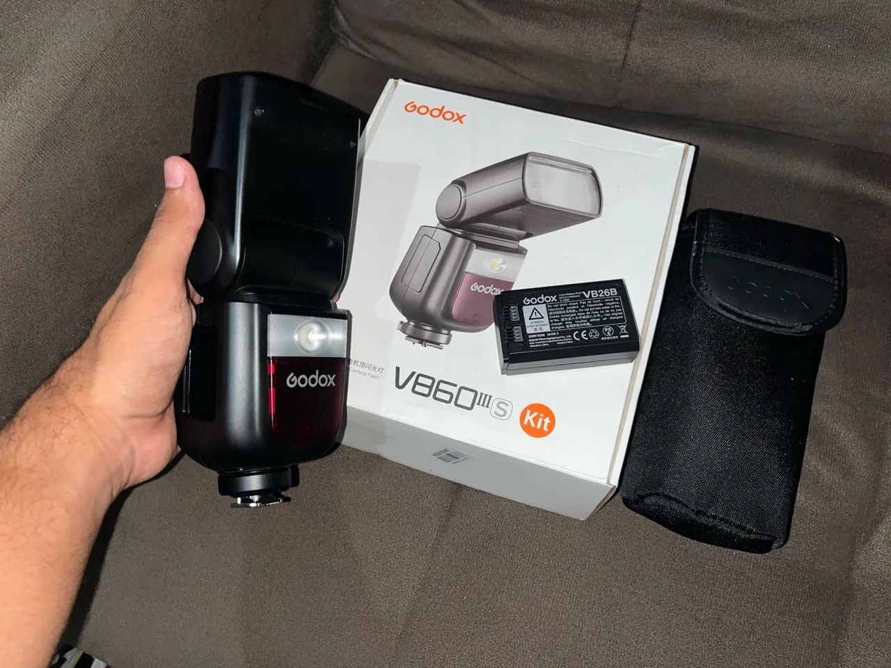 Flash Godox V860IIS P/ SONY Kit - Novo