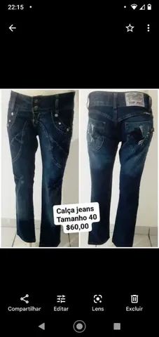 Calça jeans e shorts tamanho 40 - Foto 3