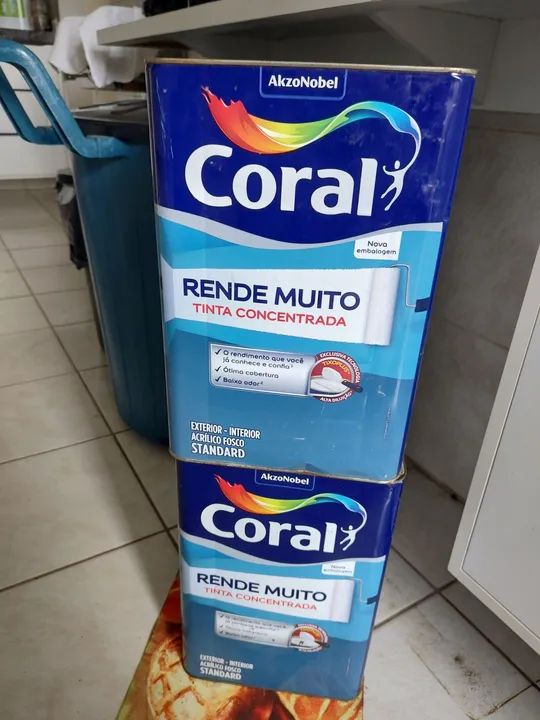 Tinta Coral Rende Muito concentrada