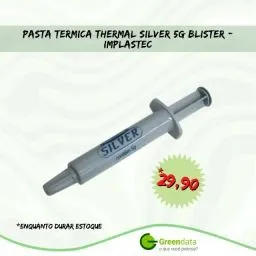 Pasta térmica Implastec prata 5g seringa