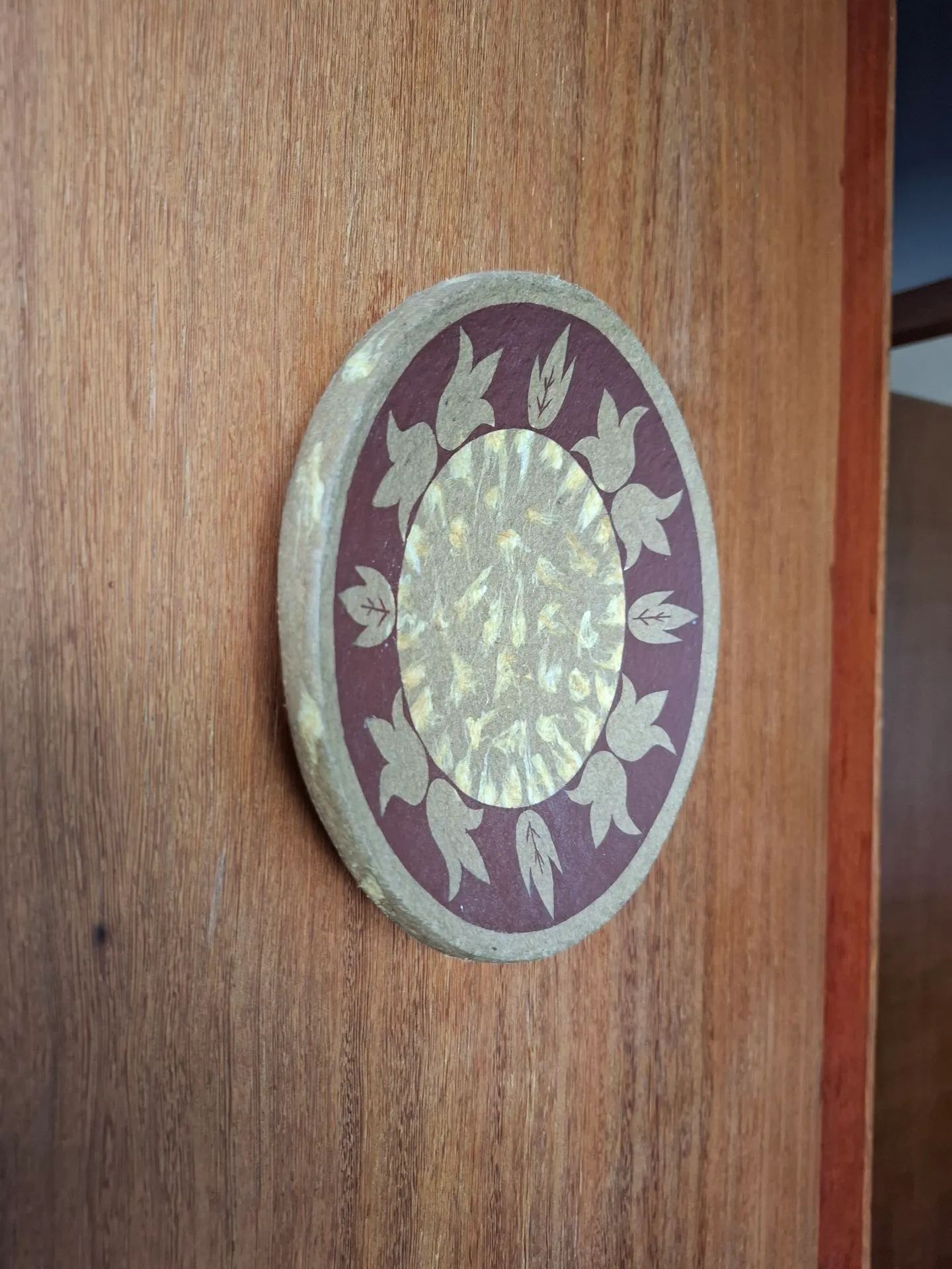 Adorno de parade decorativo artesanal de papel machê e fibra de banana feito à mão - Foto 6