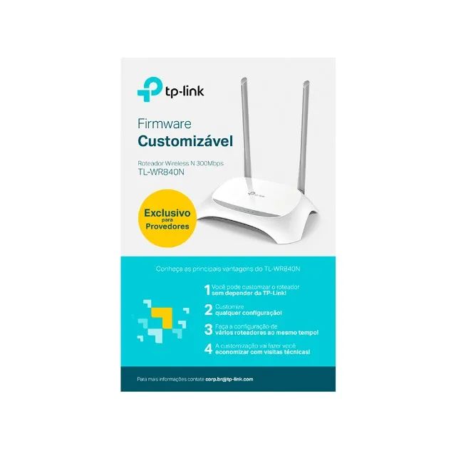 Roteador Wireless Tp-link N 300mbps Tl-wr840n Internet sem Complicações - Foto 4