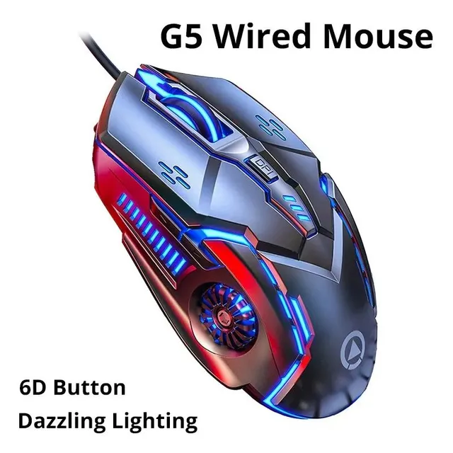 Mouse game com fio e sem fio
