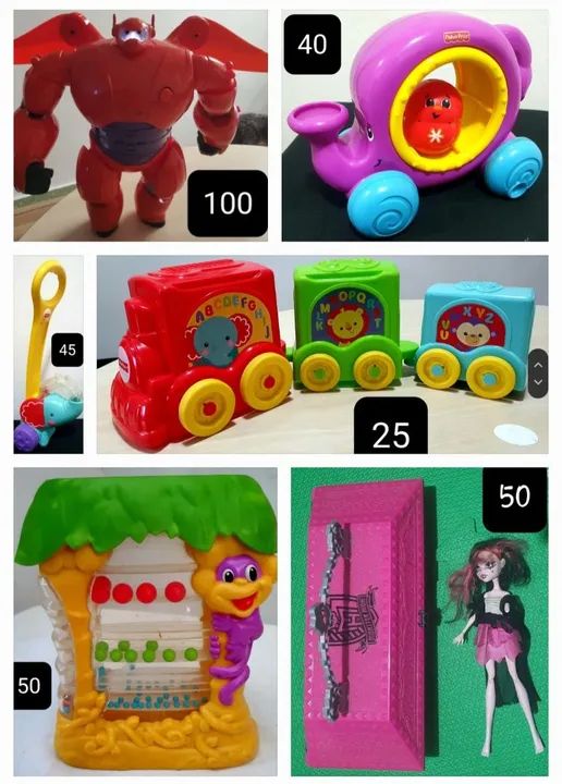 Brinquedos Fisher Price, Disney, Chicco, Playskoll - VALOR NAS FOTOS - Foto 5