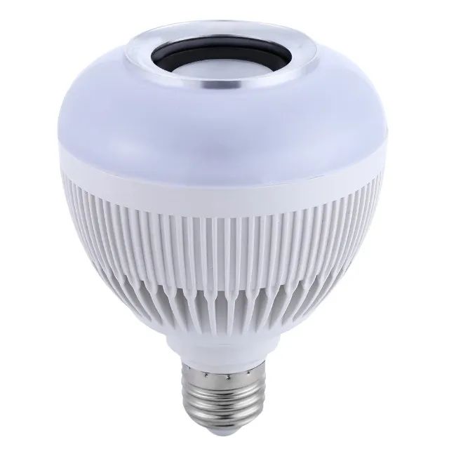 Lâmpada Musical Bluetooth LED Com Controle RGB Colorido -Loja Coimbra Computadores Entrega - Foto 5