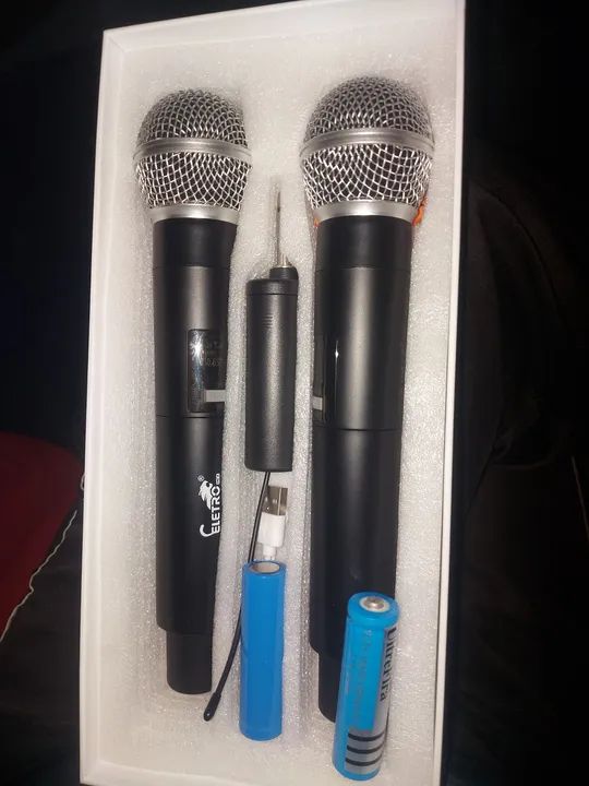 Microfone Sem Fio Duplo
