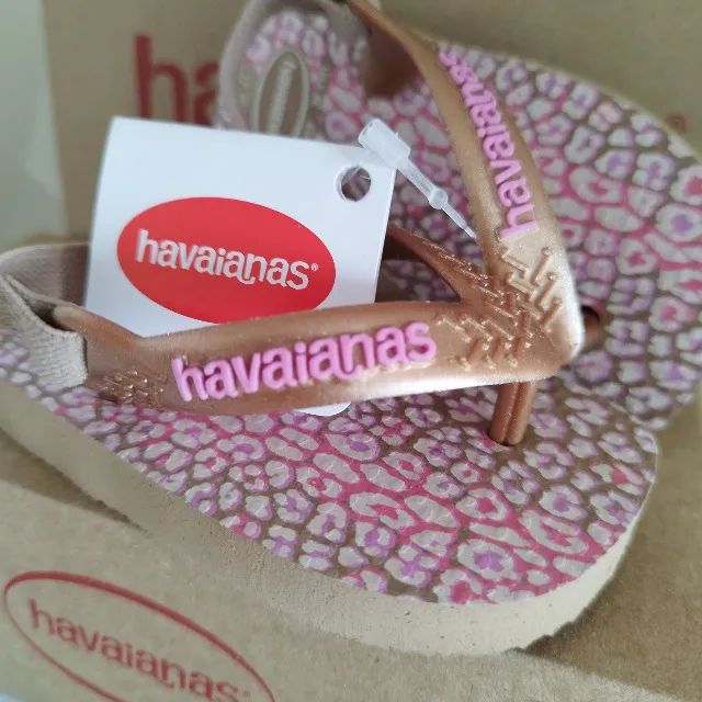 Chinelo de Dedo Havaianas c/ Elástico Original Novo Oncinha Tam 17 - Foto 4