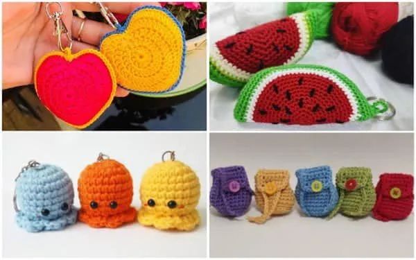 Chaveirinhos de crochê 