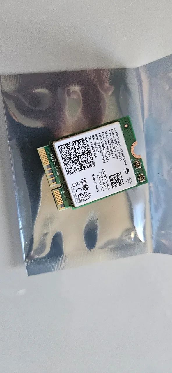 Placa de rede Wifi Notebook Intel AX201NGW - Foto 4