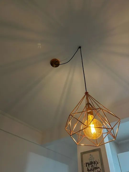 Pendente cobre para sala de jantar - Foto 2
