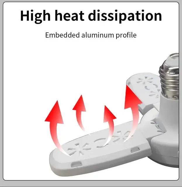 Lâmpada Led forma de Ventilador Iluminação Potente e Eficiente - Foto 5