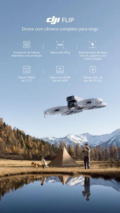 Drone Dji Flip (GL) - Novos Lacrados - Foto 3