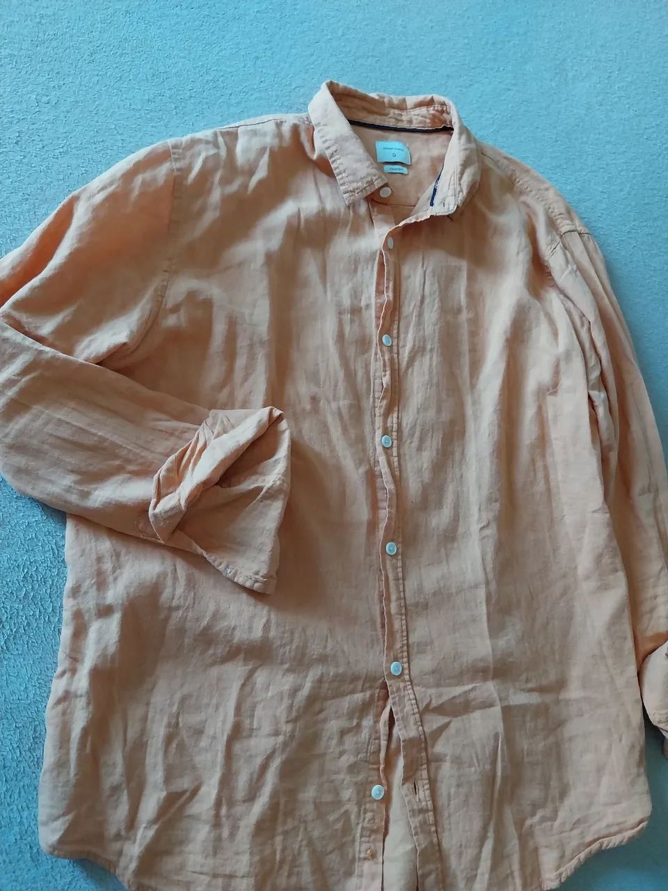 Camisa linho marfinno G - Foto 2