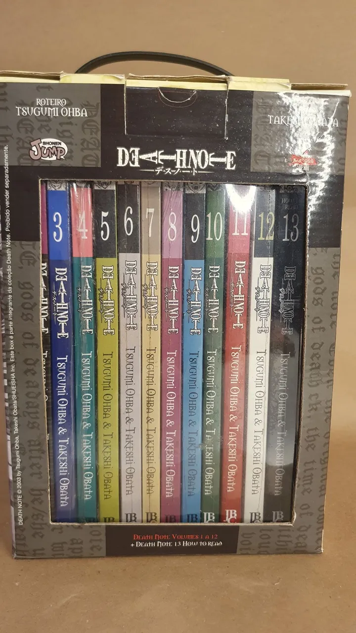 Box Death Note Volumes 1 a 12 + Death Note + 13 How to Read